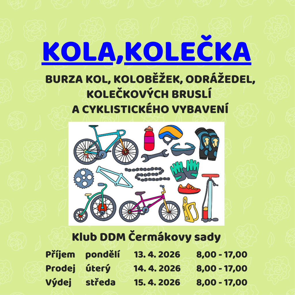 Kola, kolečka - burza kol, koloběžek...