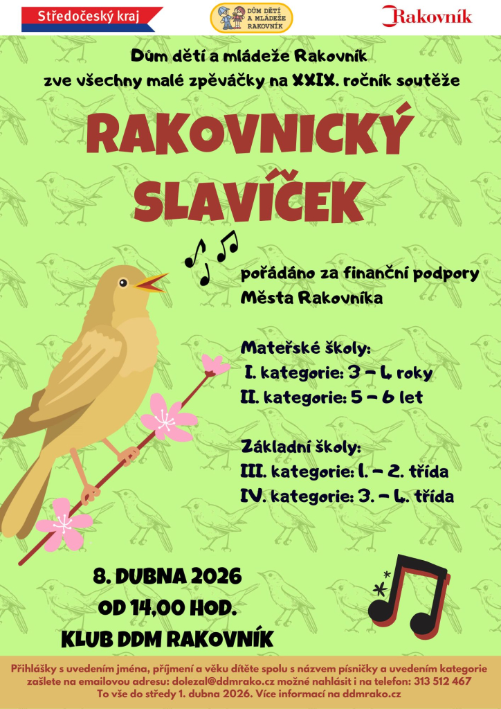 Rakovnický slavíček 2026