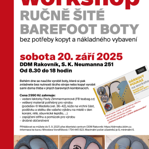 Workshop - Ručně šité barefoot boty