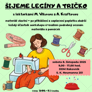 Workshop - Šijeme legíny a tričko