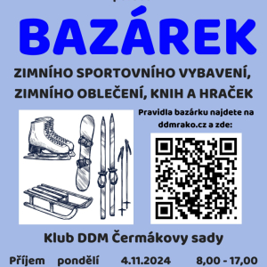 Bazárek sportovního vybavení a oblečení